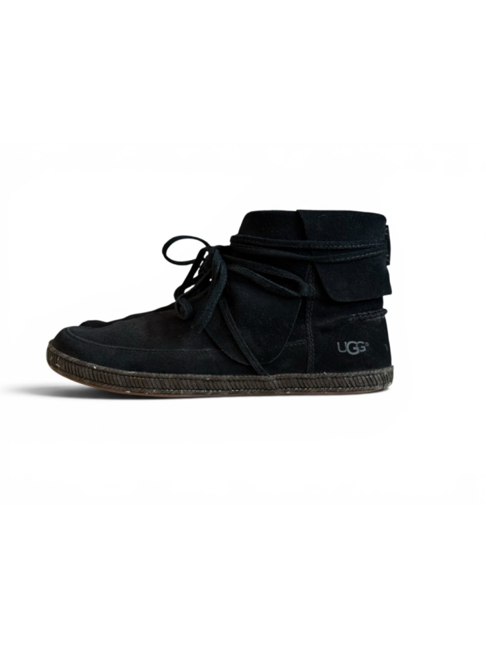 UGG Women's Reid Moccasin Soft Suede Ankle Boot Moccasin Zipper 1019129 Sz 8
